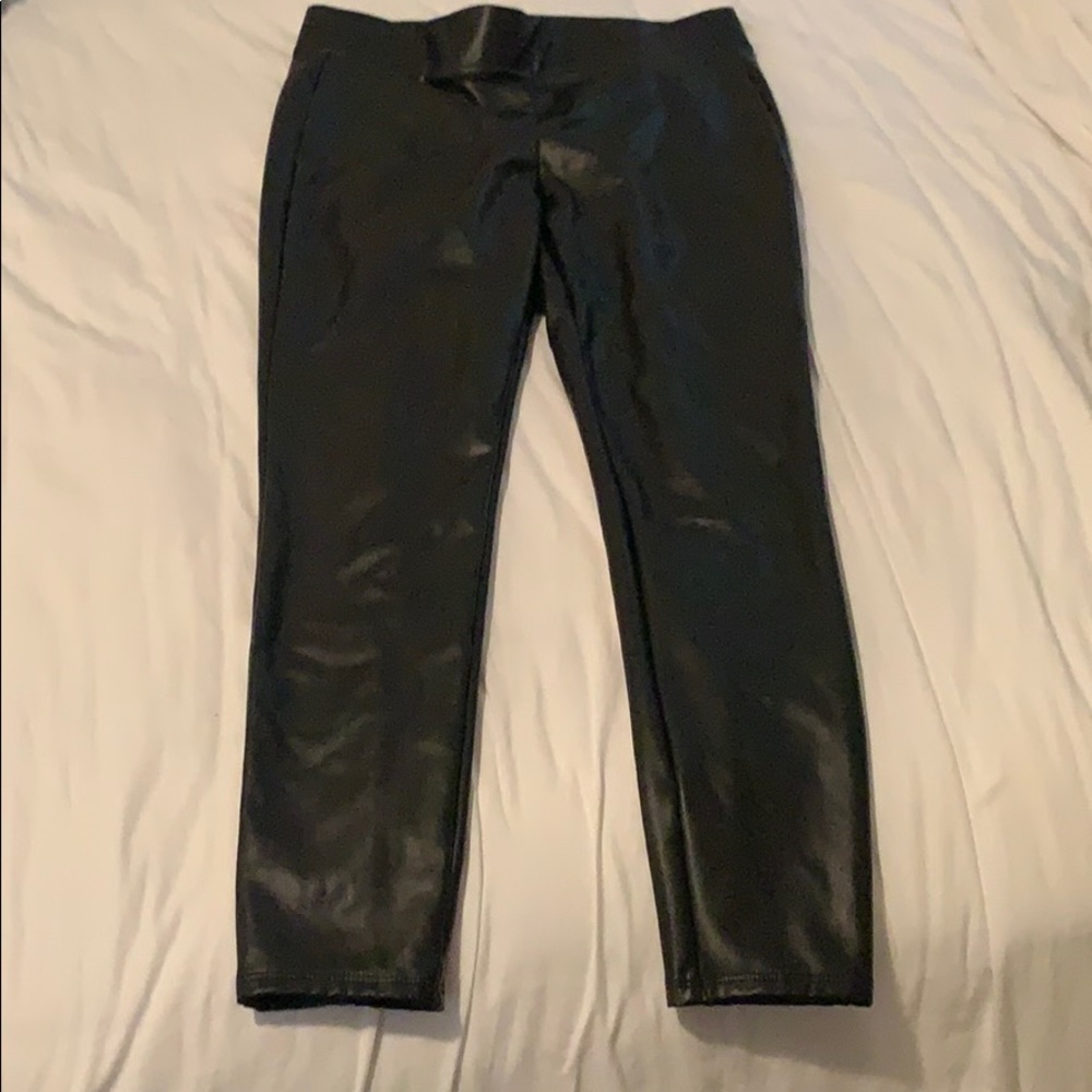 Faux leather leggings